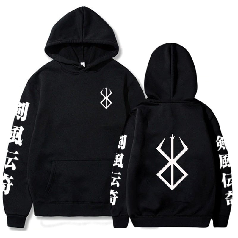 MAOKEI - 2022 Hot Berserk Sacrifice Mark Hoodie - 1005002827964113-Black-XS