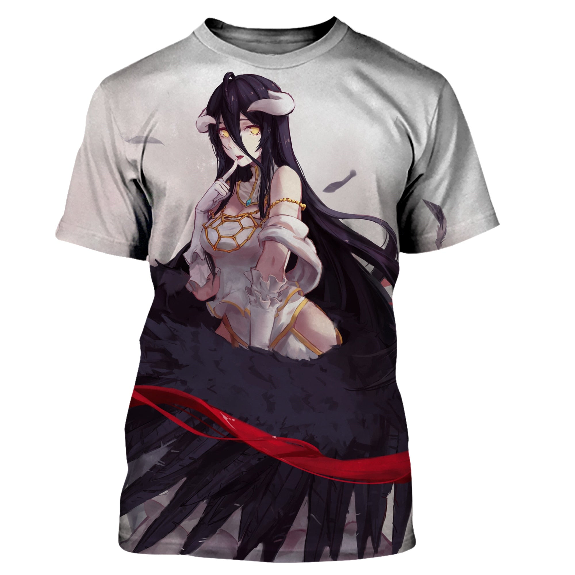 MAOKEI - Albedo Black Wings T-Shirt - 1005005060449110-ATF3F222111H-S