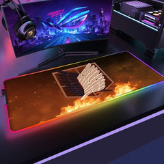 MAOKEI - Attack on Titan Gaming RGB Keyboard Mat - 1005003163329604-A4-300x600x3mm