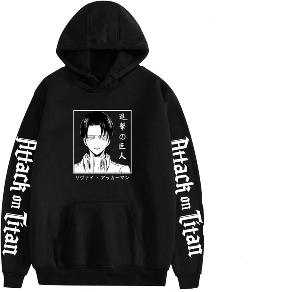 MAOKEI - Attack on Titan Livaï Ackermann Sponsor Hoodie - B0CKQV7B3V