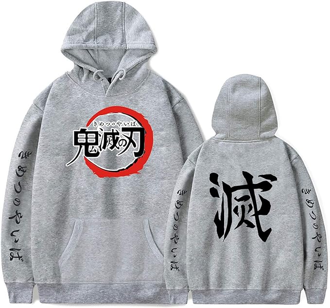 MAOKEI - Demon Slayer Official Anime Kanji Hoodie Style 1 - B08L91DP5H-4