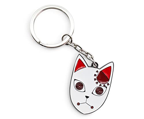 MAOKEI - Demon Slayer Tanjiro Kamado Fox Mask Inspired Keychain - B09L5YNYZ7