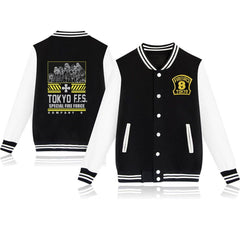 MAOKEI - Fire Force Brigard 8th Long Sleeve Jacket - 1005004635524725-Black-XS