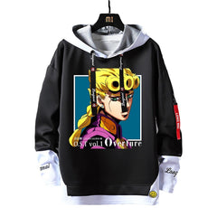 MAOKEI - Giorno Long Sleeve Hoodie - 1005004933336197-black6-Asian Size M