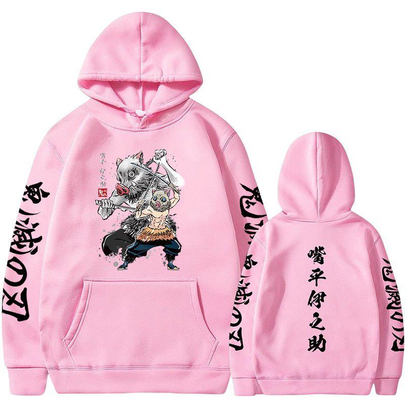 MAOKEI - Inosuke Demon Slayer New Style Hoodie - 1005005079216460-Black-S