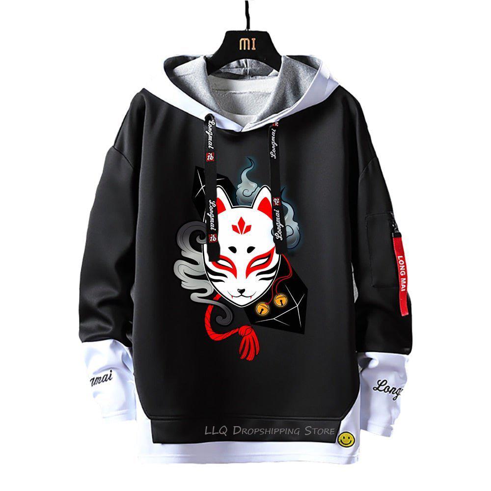 MAOKEI - Jigoro Mask Hoodie - 1005004939176267-black3-Asian Size M
