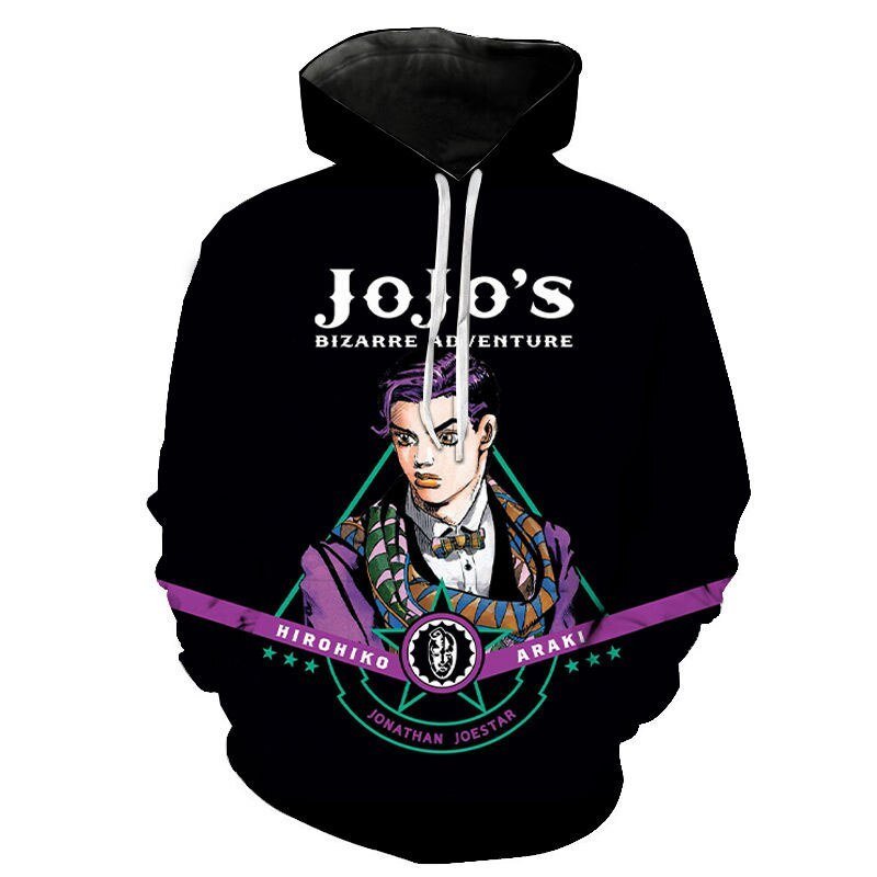 MAOKEI - JoJo Bizarre Araki 3D Hoodie - 1005003269240967-picture color 3-XXS