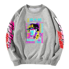MAOKEI - JoJo Bizarre Jotaro Long Sleeve Hoodie - 1005003246724838-Black 1-XS