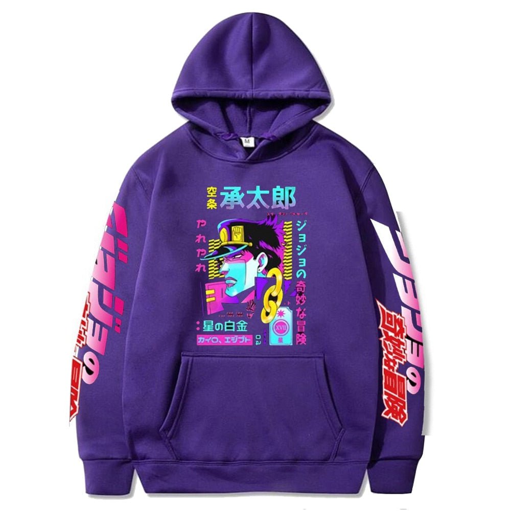 MAOKEI - JoJo Bizarre Jotaro Long Sleeve Hoodie - 1005003246724838-Black 1-XS