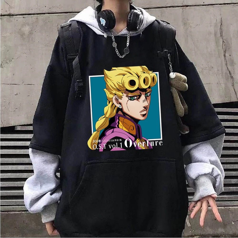 MAOKEI - JoJo Bizarre Jotaro Long Sleeve Hoodie - 1005003246724838-Black 1-XS