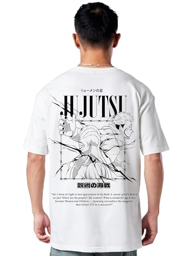 MAOKEI - Jujutsu Kaisen Sukuna Epic Anime Kanji T-Shirt - B0CHP42C31