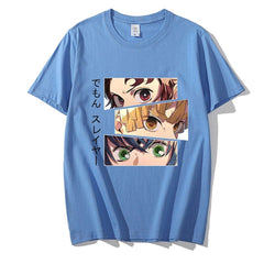 MAOKEI - Kamado Team Zoom Eyes Shirt - 1005003898010653-blue-XS
