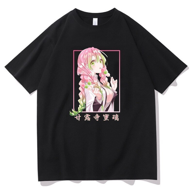MAOKEI - Kanroji Mitsuri 3D T-Shirt - 1005004500262026-Black-XS