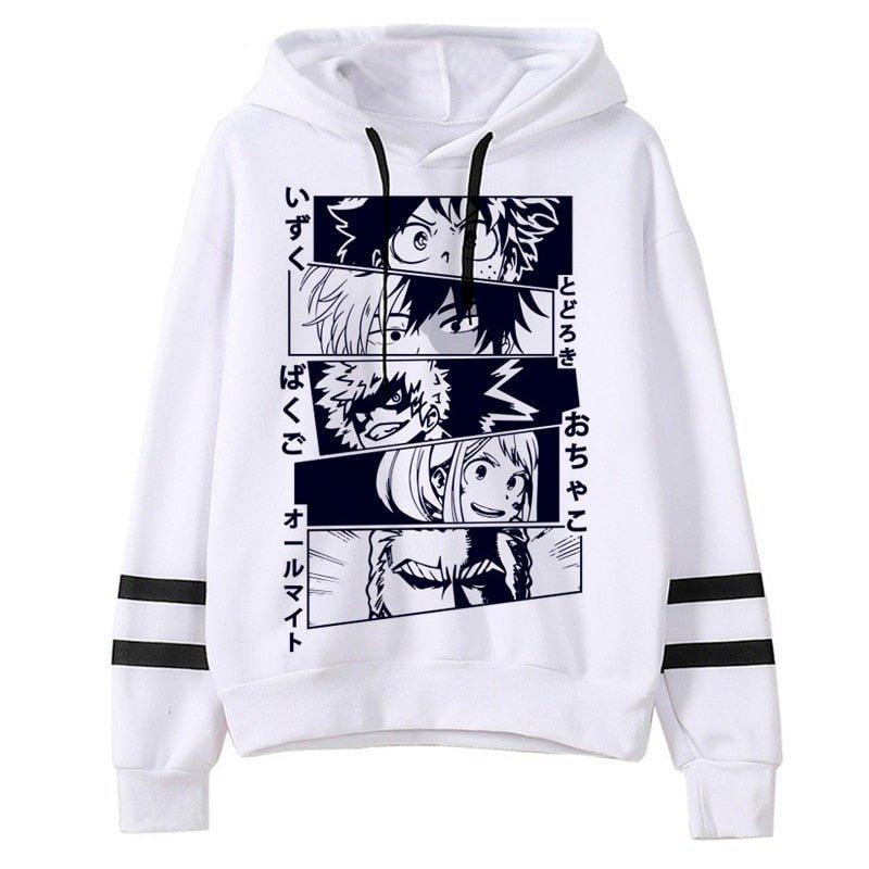 MAOKEI - My Hero Academia Black White Hoodie Style 2 - 1005001457384653-25580-XS
