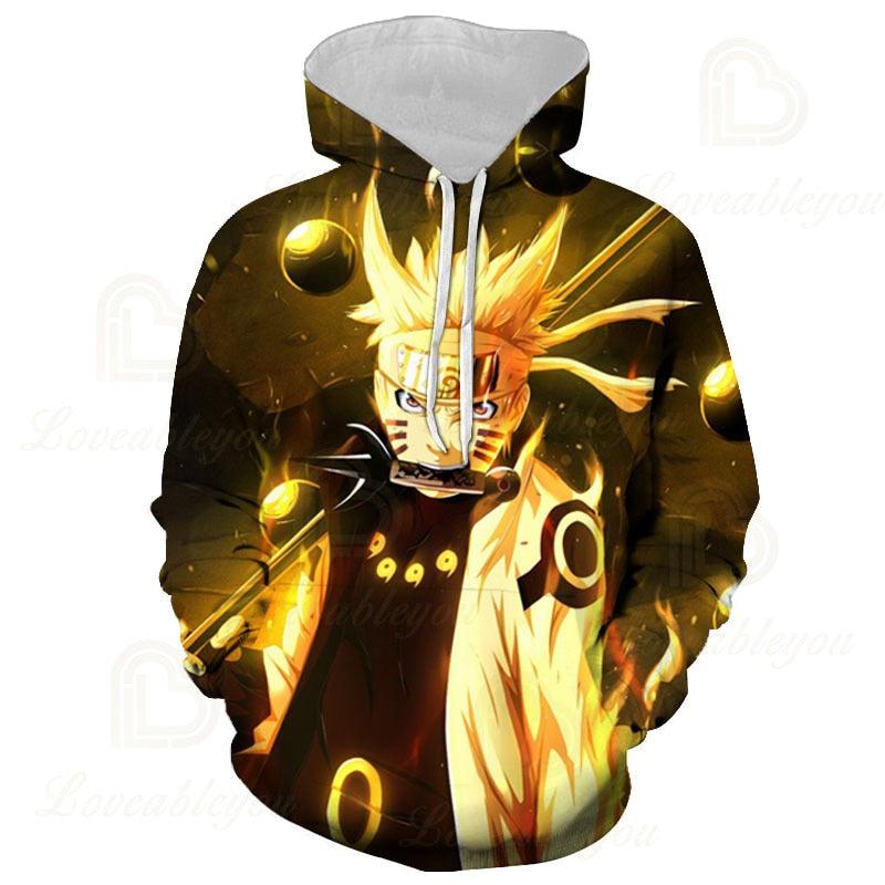 MAOKEI - Naruto Kurama Mode New Style Hoodie - 1005004222697558-OHHD-B-XXS Adult (35-40kg)