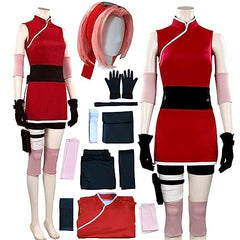 MAOKEI - Naruto Shippuden Full Official Sakura Cosplay Costume - B0C4D5N1BW