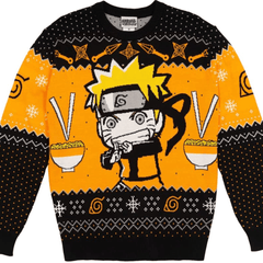MAOKEI - Naruto Shippuden Ichiraku Ramen Christmas Sweater Style 2 - B09YMT3W3C