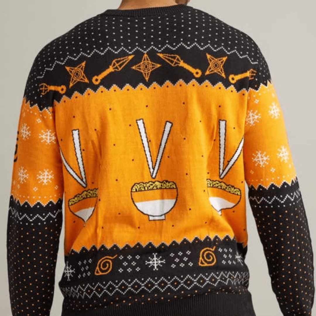 MAOKEI - Naruto Shippuden Ichiraku Ramen Christmas Sweater Style 2 - B09YMT3W3C
