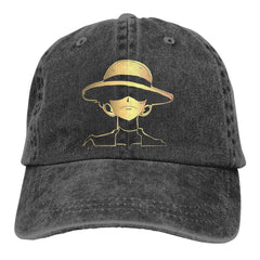 MAOKEI - One Piece Golden Luffy Cap - 1005004590011768-Black-One Size