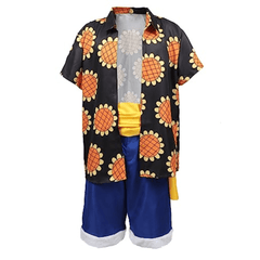 MAOKEI - One Piece Luffy Sunflower Cosplay Costume Outfit - B0BWRSDJZT