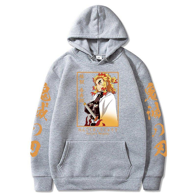 MAOKEI - Rengoku Calm Standard Style Hoodie - 1005003493619590-Black-XS