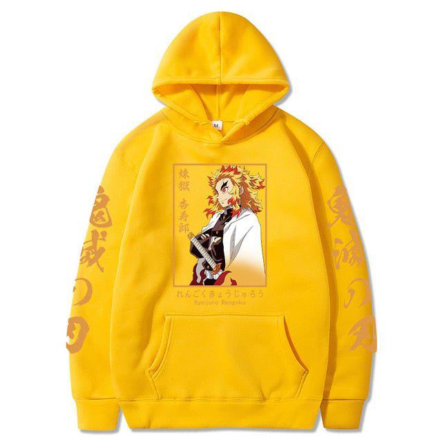 MAOKEI - Rengoku Calm Standard Style Hoodie - 1005003493619590-Black-XS