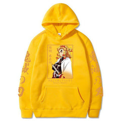 MAOKEI - Rengoku Calm Standard Style Hoodie - 1005003493619590-Black-XS