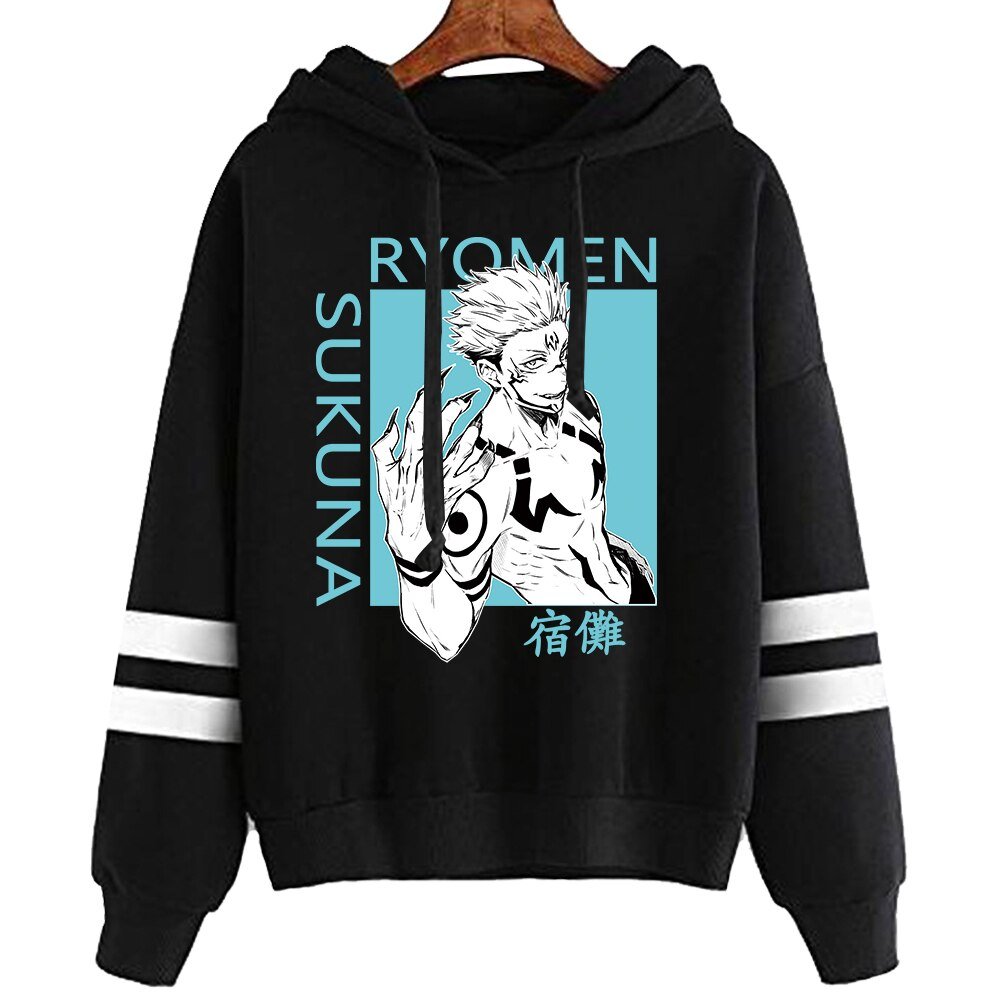 MAOKEI - Ryomen Sukuna 3D Band Hoodie - 1005003186636314-Black-XXS