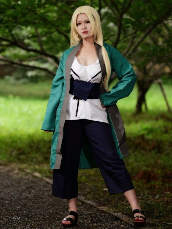 MAOKEI - Tsunade Hokage Full Cosplay Costume - B0C3CNB5FD-1