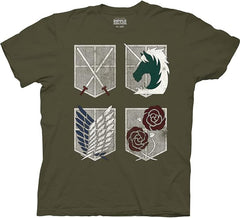 MAOKEI - Attack on Titan All Regiment Epic Official Shirt - B00U0HNYCY