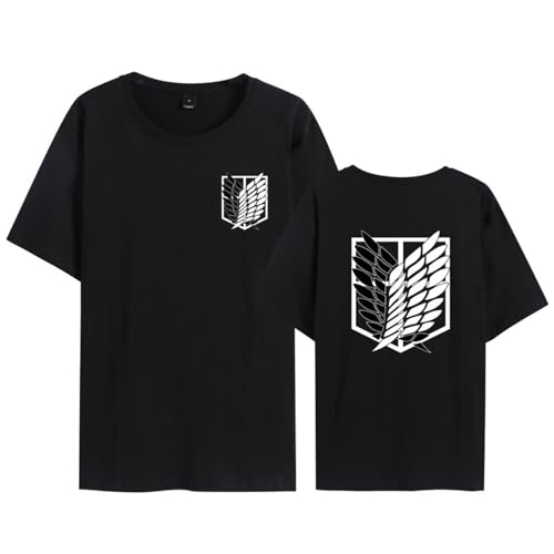 MAOKEI - Attack on Titan Black Emblem T-Shirt -