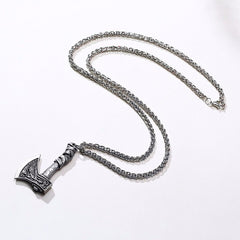 MAOKEI - Berserker Axe Necklace - 4001075262165-Stainless steel