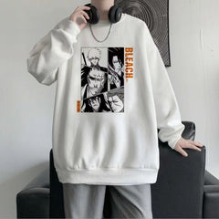 MAOKEI - Bleach Simple Big Characters Sweatshirts - 1005004879258695-Black(Thick)-S