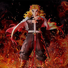 MAOKEI - Demon Slayer Kyojuro Rengoku Flame Pillar Fire Pose Figure Statue - B09GM18X5H