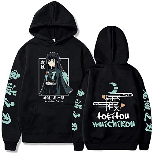 MAOKEI - Demon Slayer Muichiro Tokito Classic Pose 3 Hoodie - B0C36YBRJJ