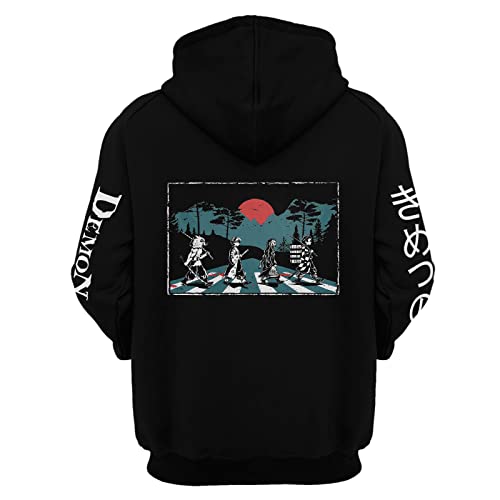 MAOKEI - Demon Slayer Tanjiro Team Highlight Hoodie - B0BWY1XD5M-1