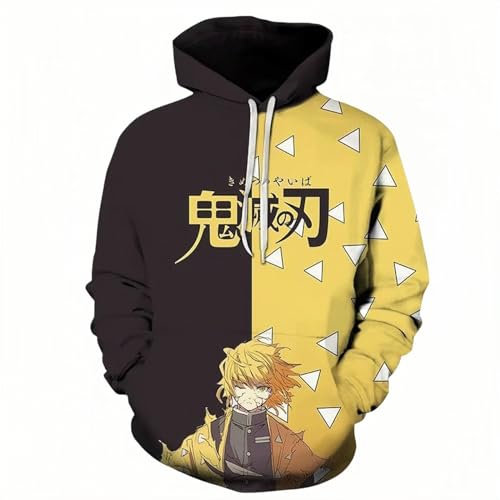 MAOKEI - Demon Slayer Zenitsu Cosplay Hoodie Style 4 - B0CLHCMHDT