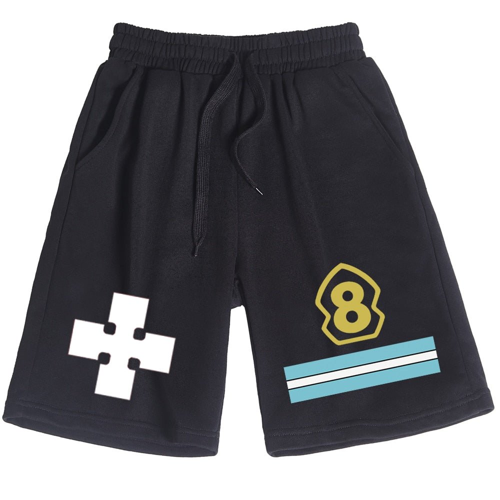 MAOKEI - Fire Force Beach Short 8th Brigard - 1005004285641553-black1-M