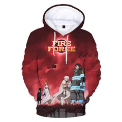 MAOKEI - Fire Force Kusakabe Brothers 3D Hoodie - 1005004904307700-Black-XXS