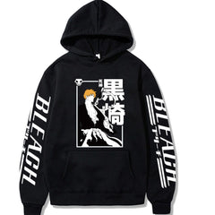 MAOKEI - Kurosaki Simple Form 1 Hoodie - 1005003194082845-Black-XS