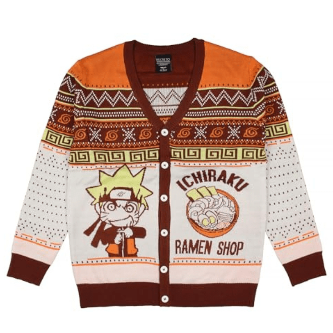 MAOKEI - Naruto Shippuden Ichiraku Ramen Shop Christmas Sweater - B0CK52MNQ1