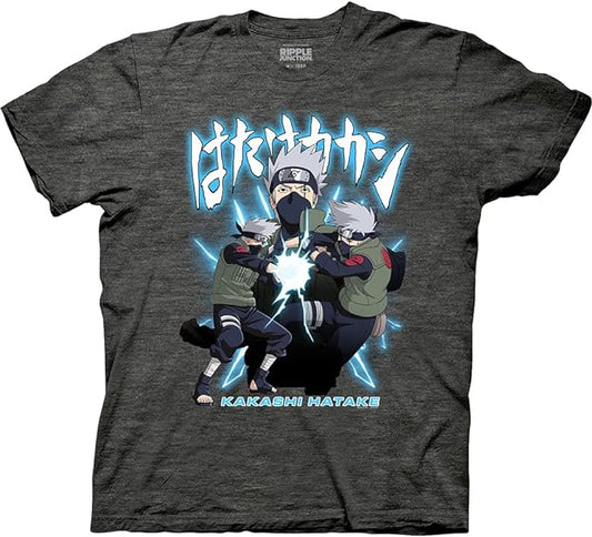 MAOKEI - Naruto Shippuden Kakashi Chidori Attack Shirt - B00U0HIXKW-2