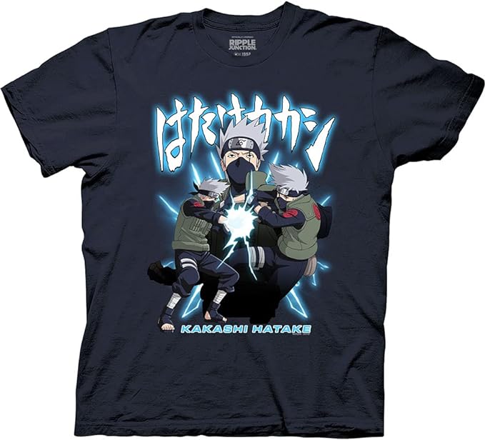 MAOKEI - Naruto Shippuden Kakashi Chidori Attack Shirt - B00U0HIXKW-4