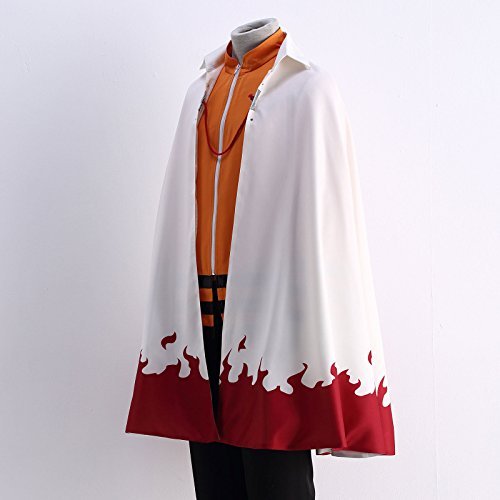 MAOKEI - Naruto Uzumaki 7th Hokage Cloak Cosplay Costume - B07FDTKNTD