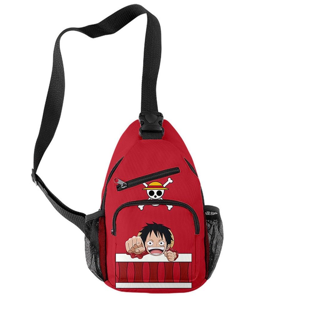 MAOKEI - One Piece Chibi Luffy Crossbody Shoulder Bag - B0CHFFMN2Q