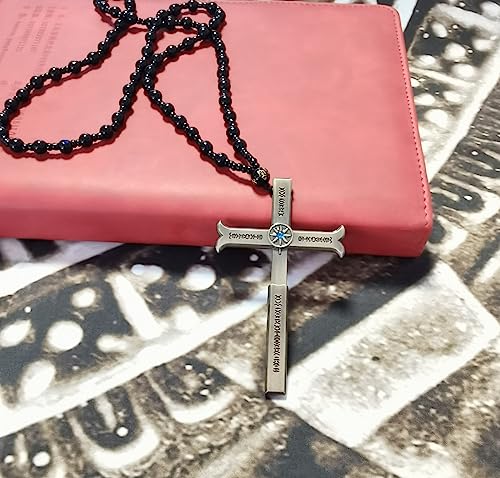 MAOKEI - One Piece Dracule Mihawk Cross Sword Necklace - B0BN8YMDT5