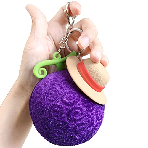 MAOKEI - One Piece Gomu Gomu No Mi Plush Keychain - B0BG9MDL9Z