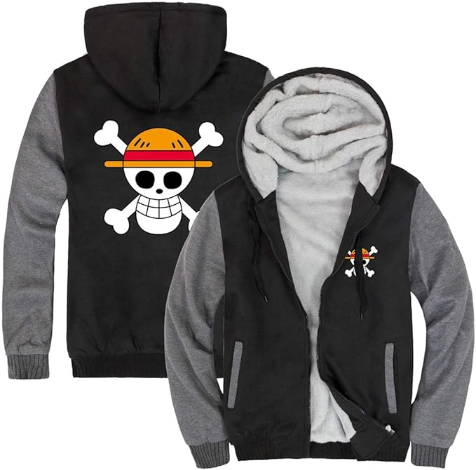 MAOKEI - One Piece Mugiwara Emblem Epic Winter Hoodie Style 5 - B07P2N5KPW-2