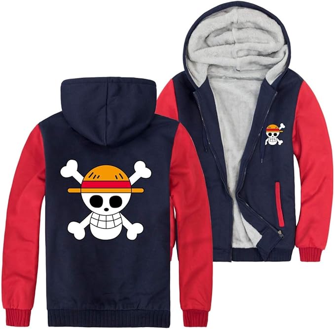 MAOKEI - One Piece Mugiwara Emblem Epic Winter Hoodie Style 5 - B07P2N5KPW-4