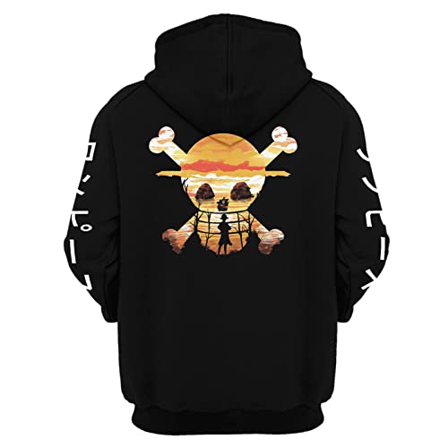 MAOKEI - One Piece Mugiwara Luffy Cozy Standard Hoodie - B0C8MLQBW1